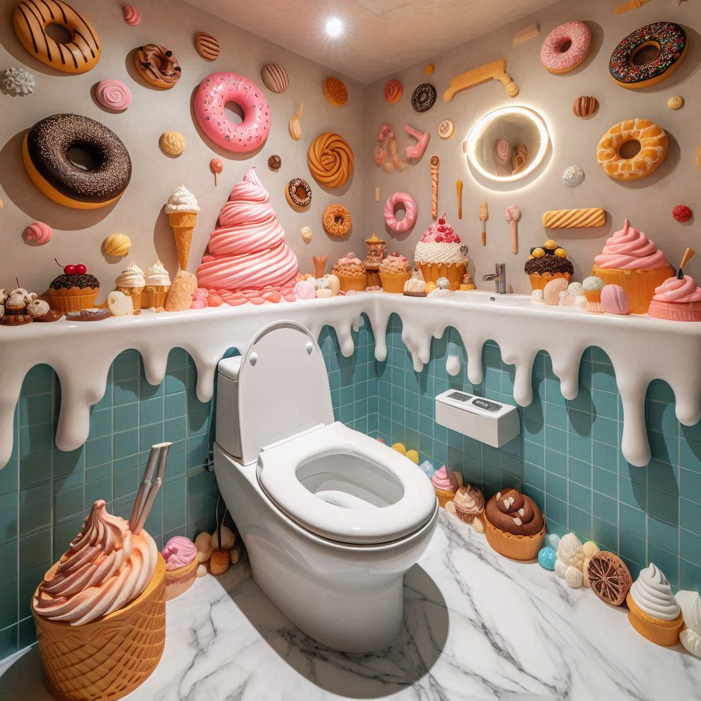 Inspirations for Cake-Themed Bathrooms