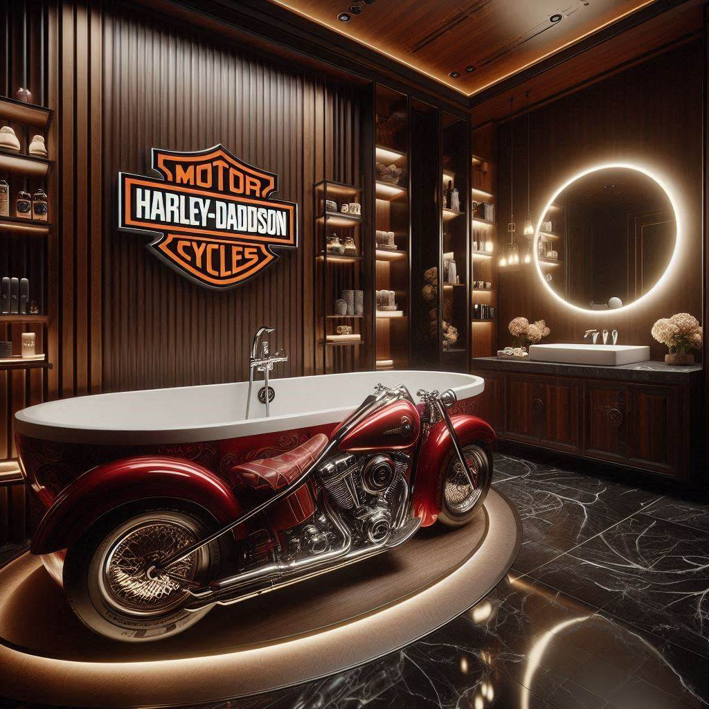 Motorcycle-Inspired Bathtub: Elevate Your Bathroom Design