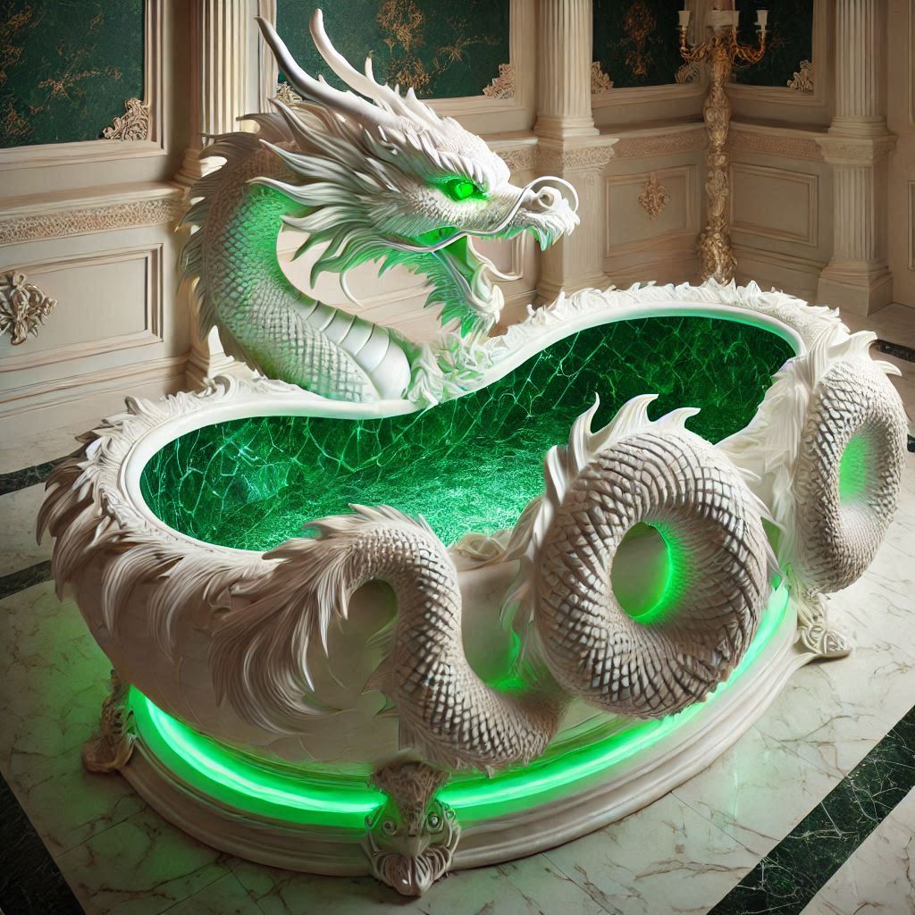 Dragon Bathtub Design Elements